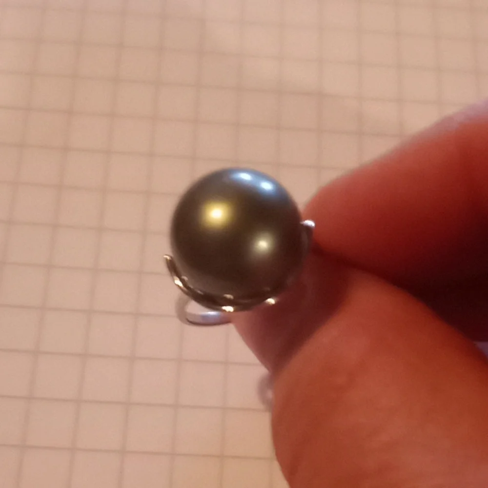 Tahitian pearl ring - Picture 8 of 8